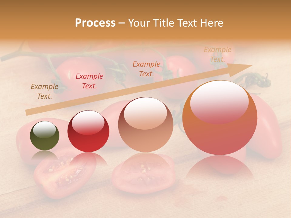 A Bunch Of Tomatoes On A Cutting Board PowerPoint Template