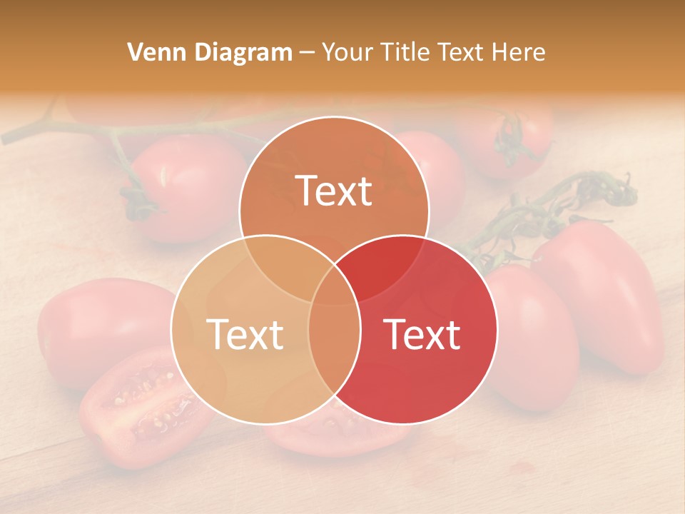 A Bunch Of Tomatoes On A Cutting Board PowerPoint Template