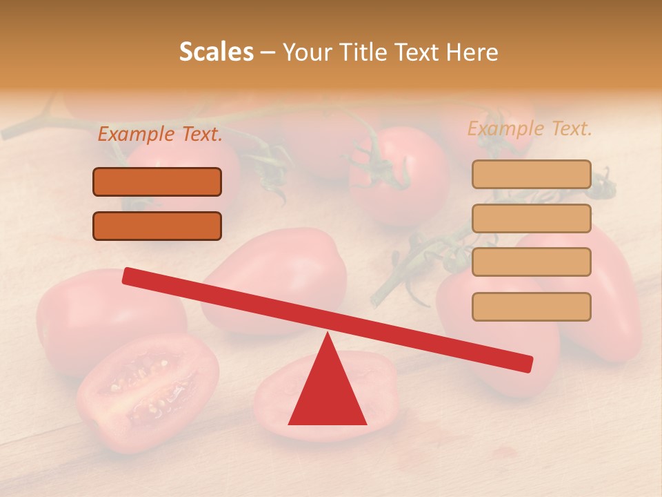 A Bunch Of Tomatoes On A Cutting Board PowerPoint Template
