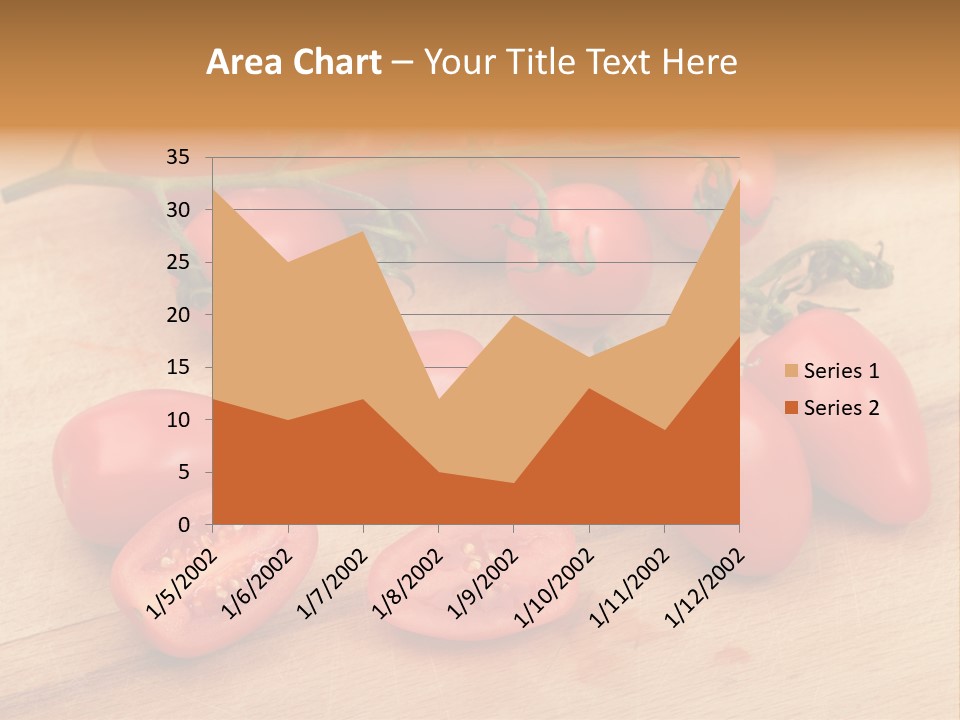 A Bunch Of Tomatoes On A Cutting Board PowerPoint Template