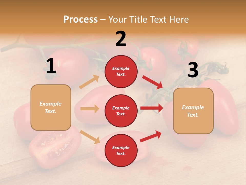 A Bunch Of Tomatoes On A Cutting Board PowerPoint Template