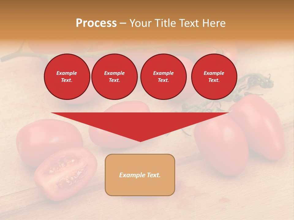 A Bunch Of Tomatoes On A Cutting Board PowerPoint Template