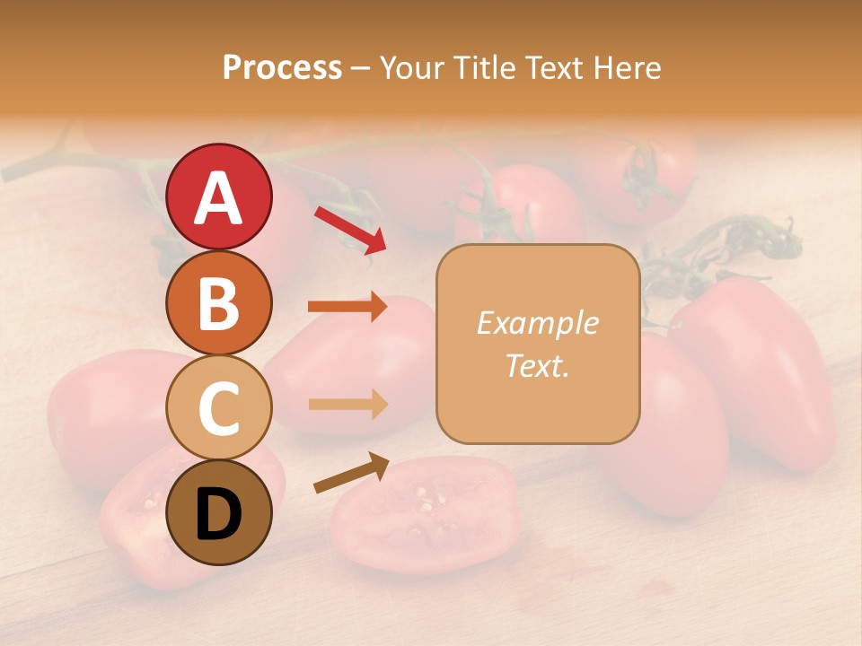 A Bunch Of Tomatoes On A Cutting Board PowerPoint Template