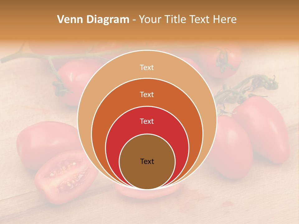 A Bunch Of Tomatoes On A Cutting Board PowerPoint Template