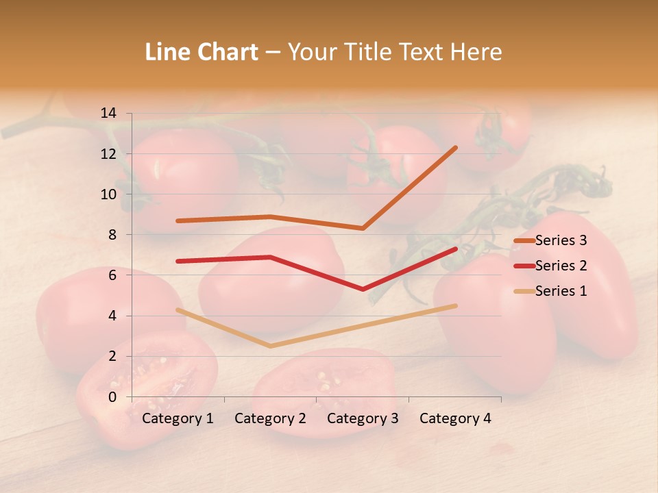 A Bunch Of Tomatoes On A Cutting Board PowerPoint Template