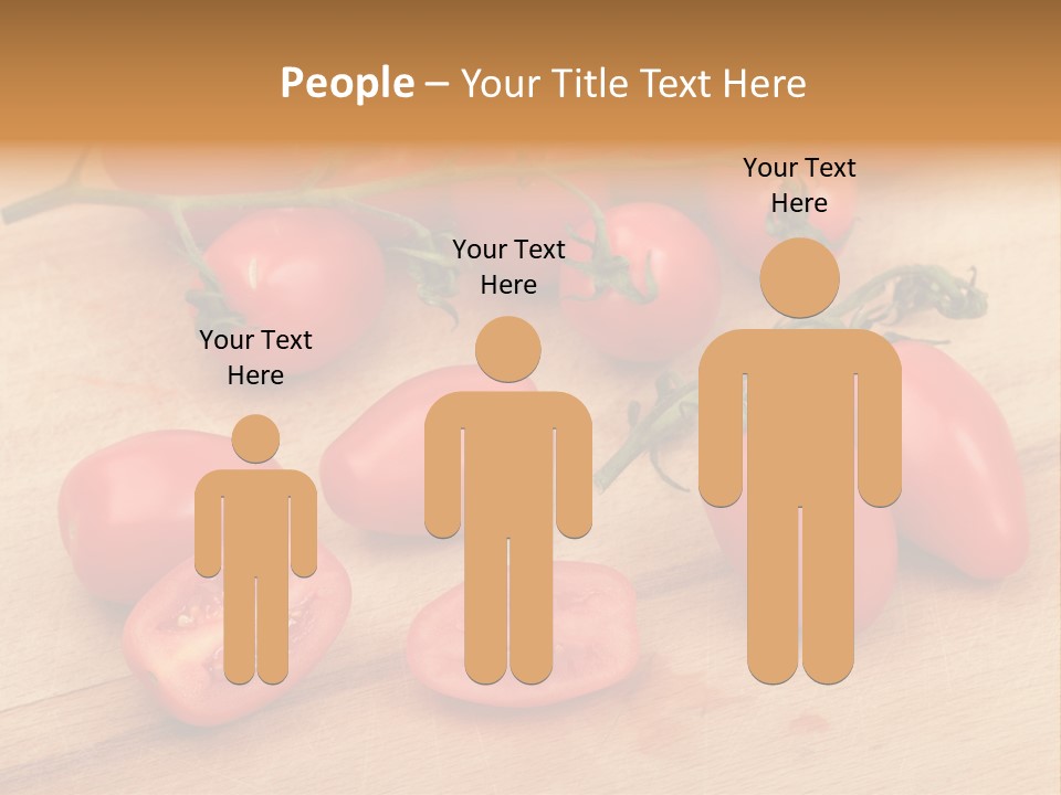 A Bunch Of Tomatoes On A Cutting Board PowerPoint Template