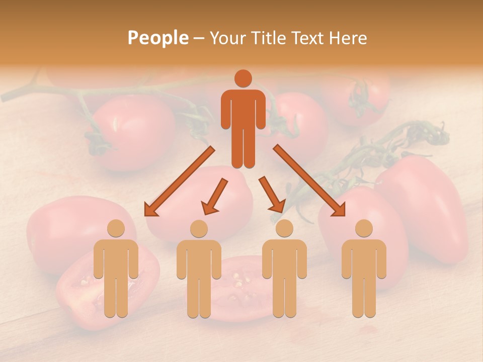A Bunch Of Tomatoes On A Cutting Board PowerPoint Template