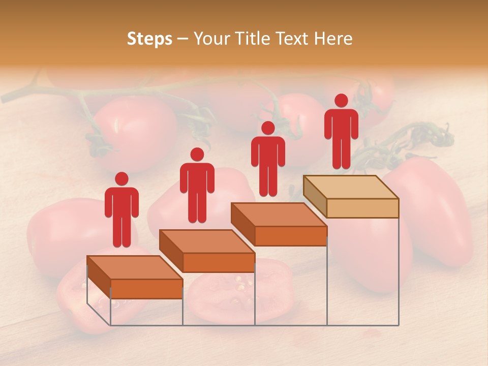 A Bunch Of Tomatoes On A Cutting Board PowerPoint Template