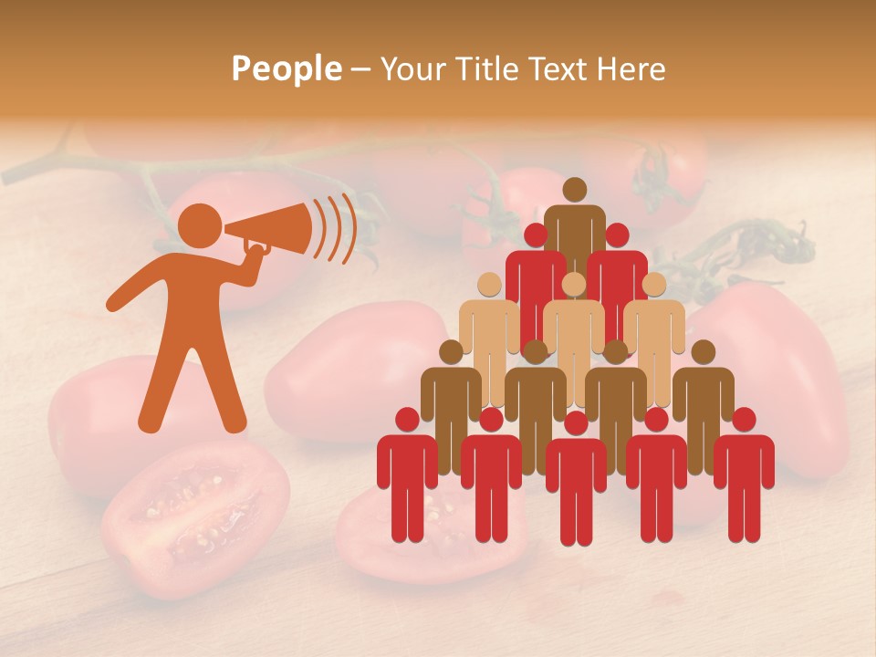 A Bunch Of Tomatoes On A Cutting Board PowerPoint Template