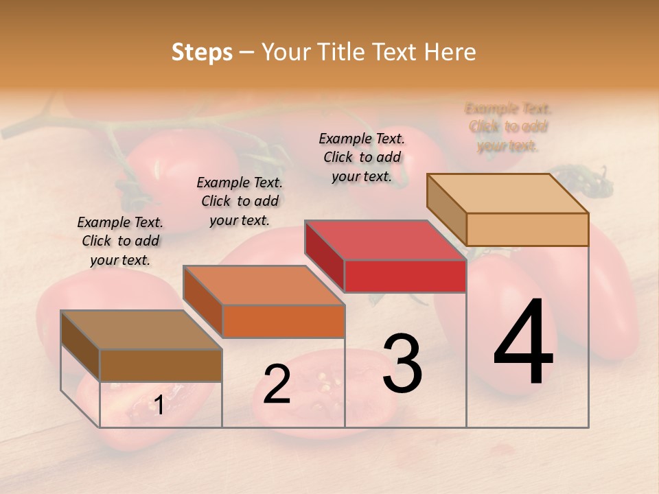 A Bunch Of Tomatoes On A Cutting Board PowerPoint Template