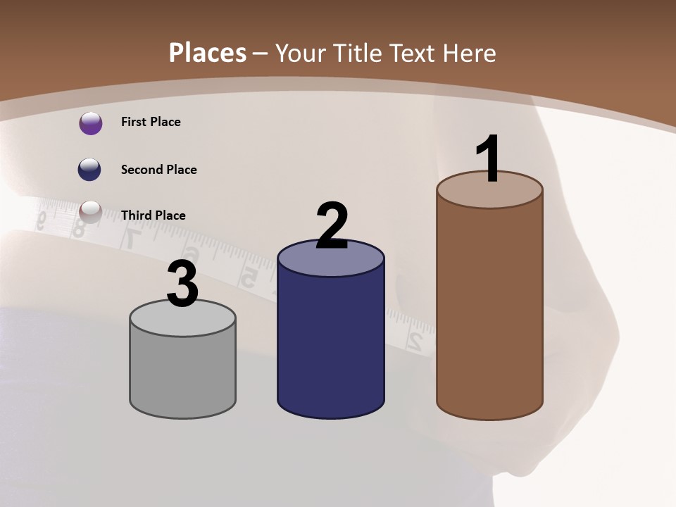 A Woman Measuring Her Waist With A Measuring Tape PowerPoint Template