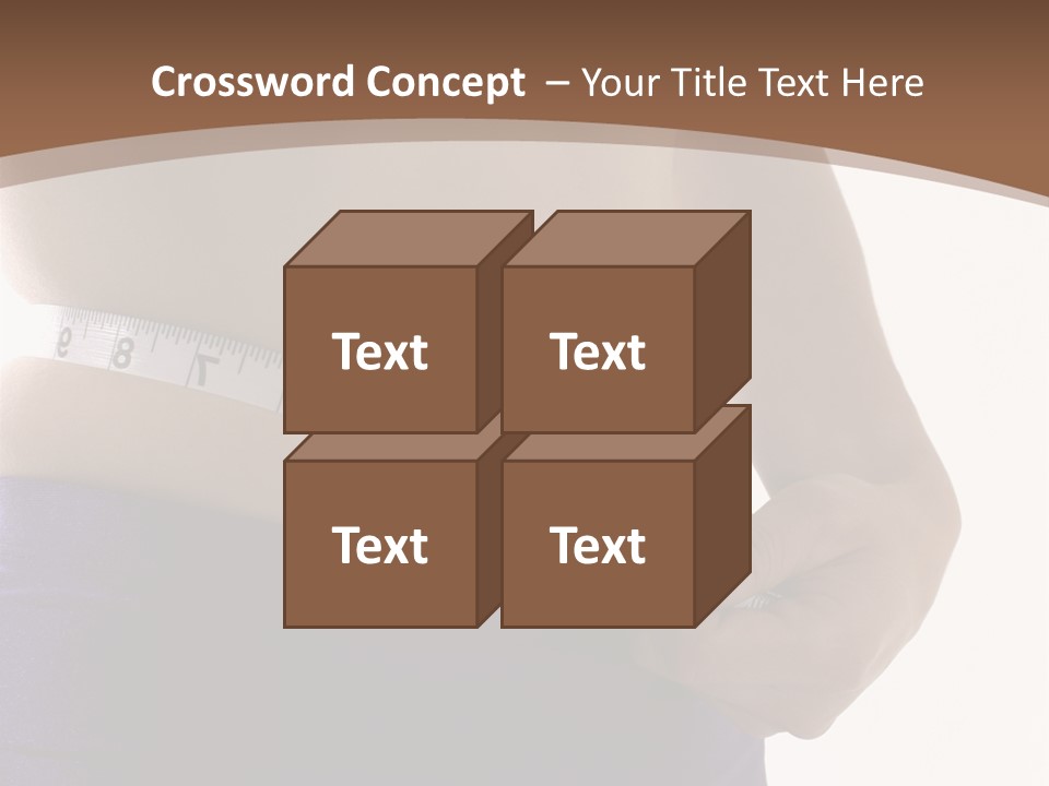 A Woman Measuring Her Waist With A Measuring Tape PowerPoint Template