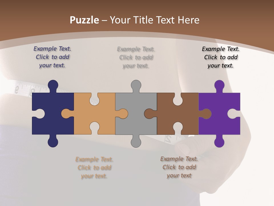 A Woman Measuring Her Waist With A Measuring Tape PowerPoint Template