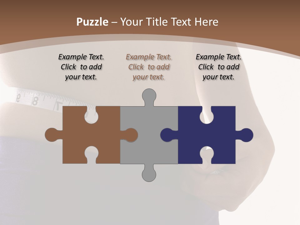 A Woman Measuring Her Waist With A Measuring Tape PowerPoint Template