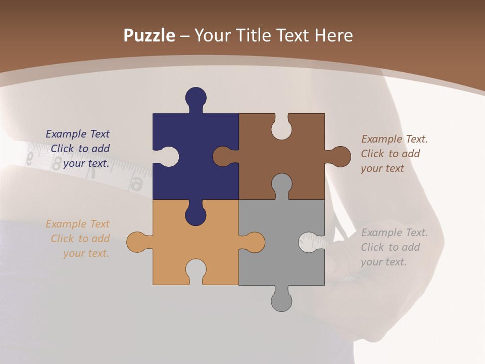 A Woman Measuring Her Waist With A Measuring Tape PowerPoint Template