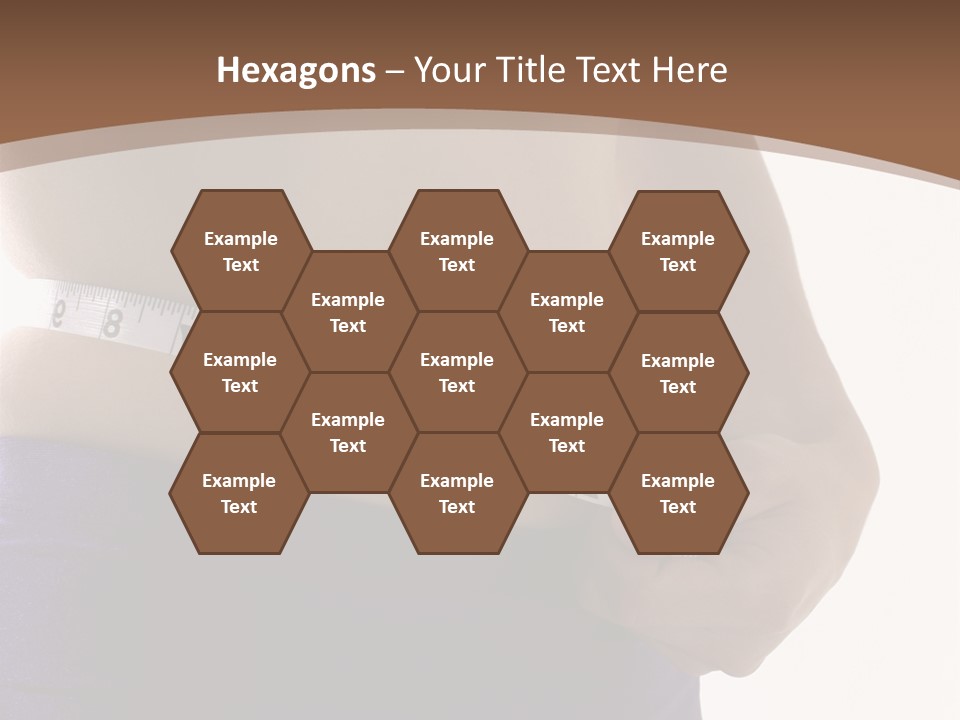 A Woman Measuring Her Waist With A Measuring Tape PowerPoint Template