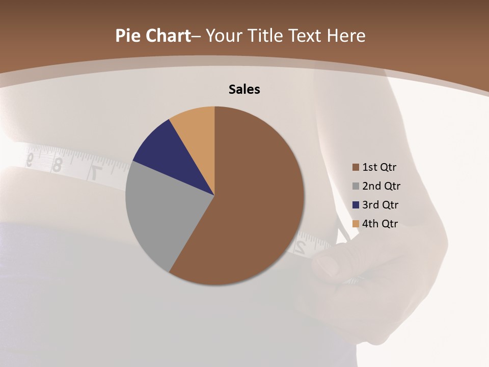 A Woman Measuring Her Waist With A Measuring Tape PowerPoint Template