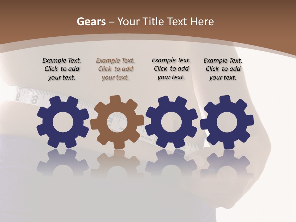 A Woman Measuring Her Waist With A Measuring Tape PowerPoint Template