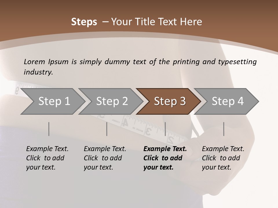 A Woman Measuring Her Waist With A Measuring Tape PowerPoint Template