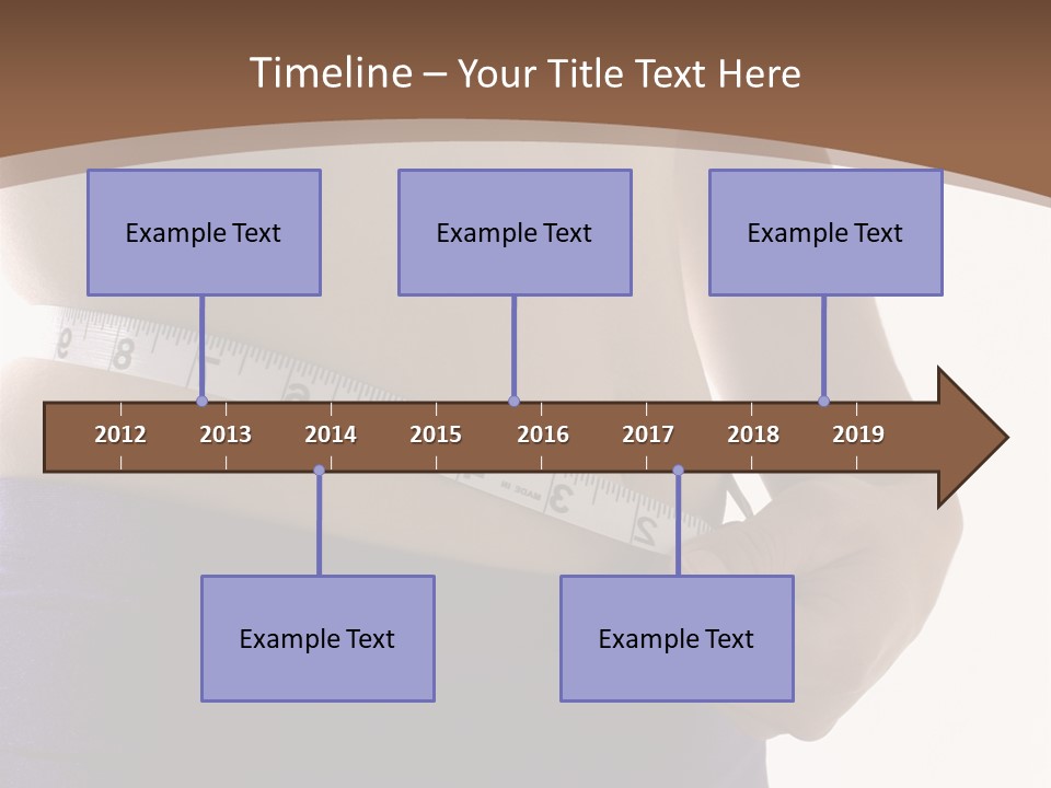 A Woman Measuring Her Waist With A Measuring Tape PowerPoint Template