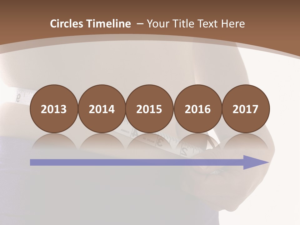 A Woman Measuring Her Waist With A Measuring Tape PowerPoint Template