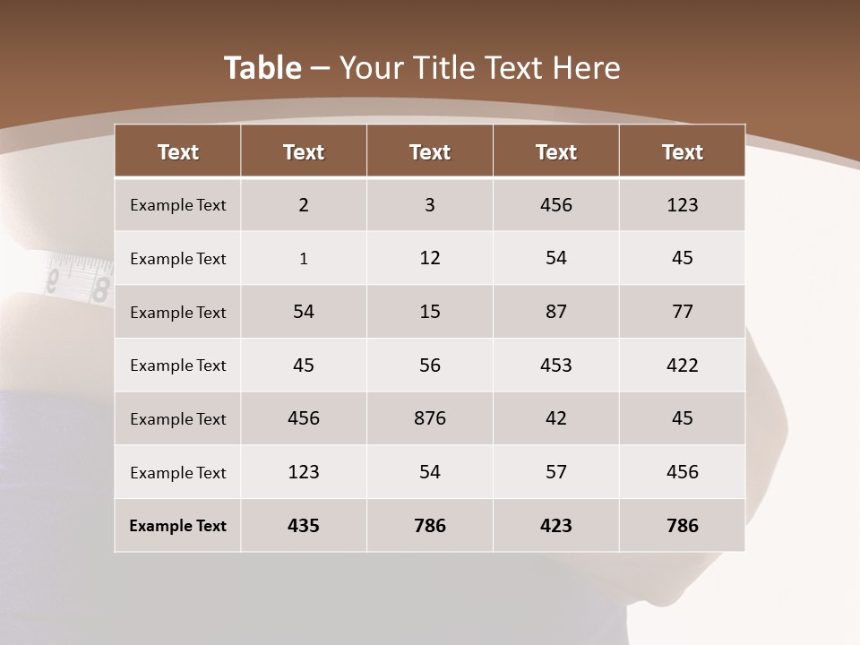 A Woman Measuring Her Waist With A Measuring Tape PowerPoint Template