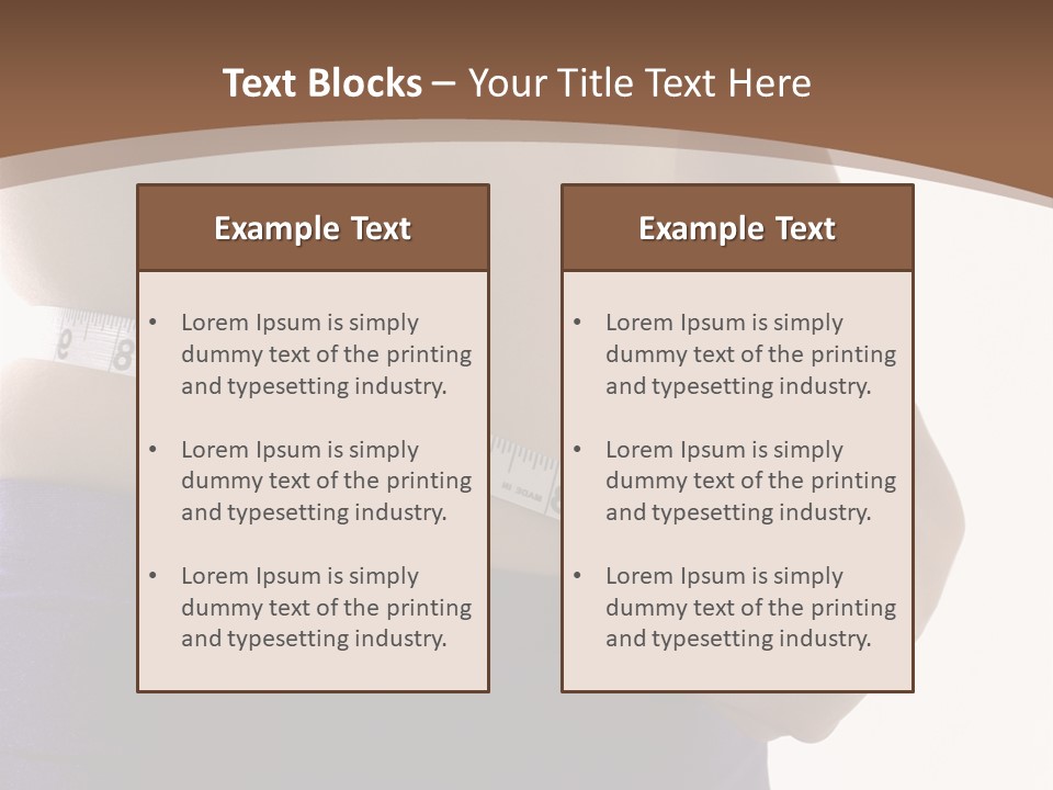 A Woman Measuring Her Waist With A Measuring Tape PowerPoint Template