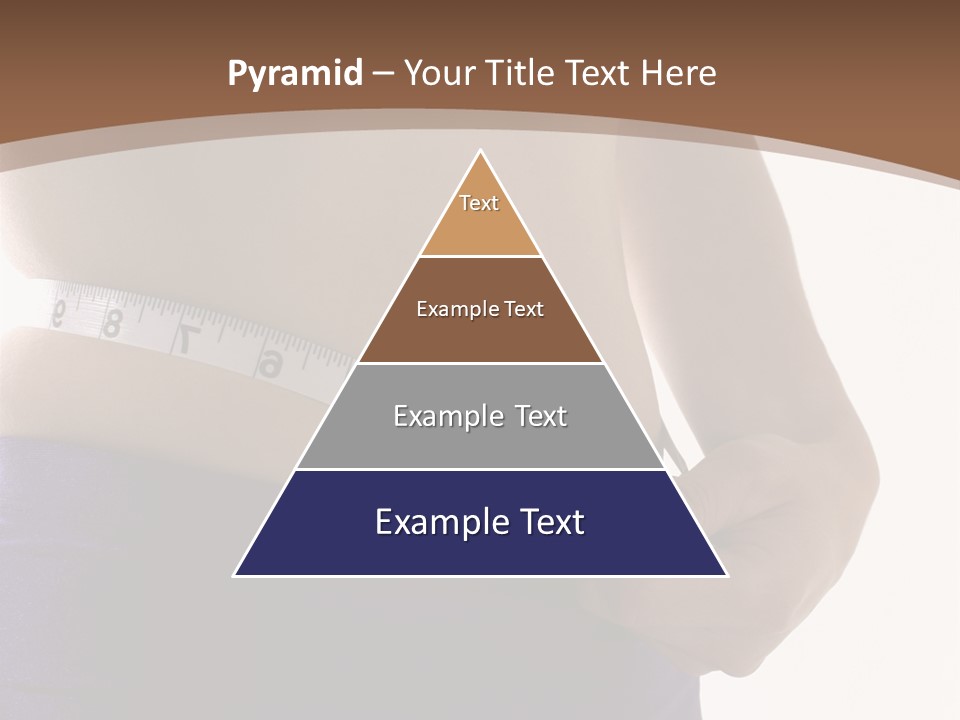 A Woman Measuring Her Waist With A Measuring Tape PowerPoint Template