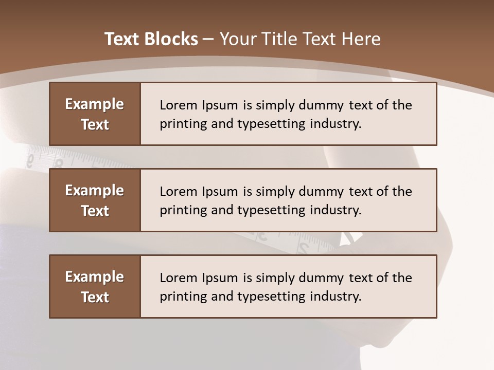 A Woman Measuring Her Waist With A Measuring Tape PowerPoint Template