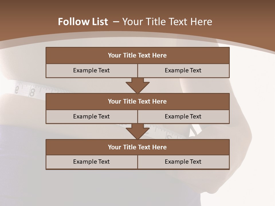 A Woman Measuring Her Waist With A Measuring Tape PowerPoint Template