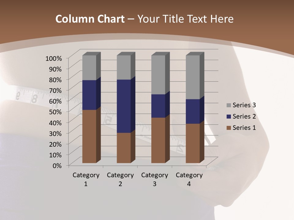 A Woman Measuring Her Waist With A Measuring Tape PowerPoint Template