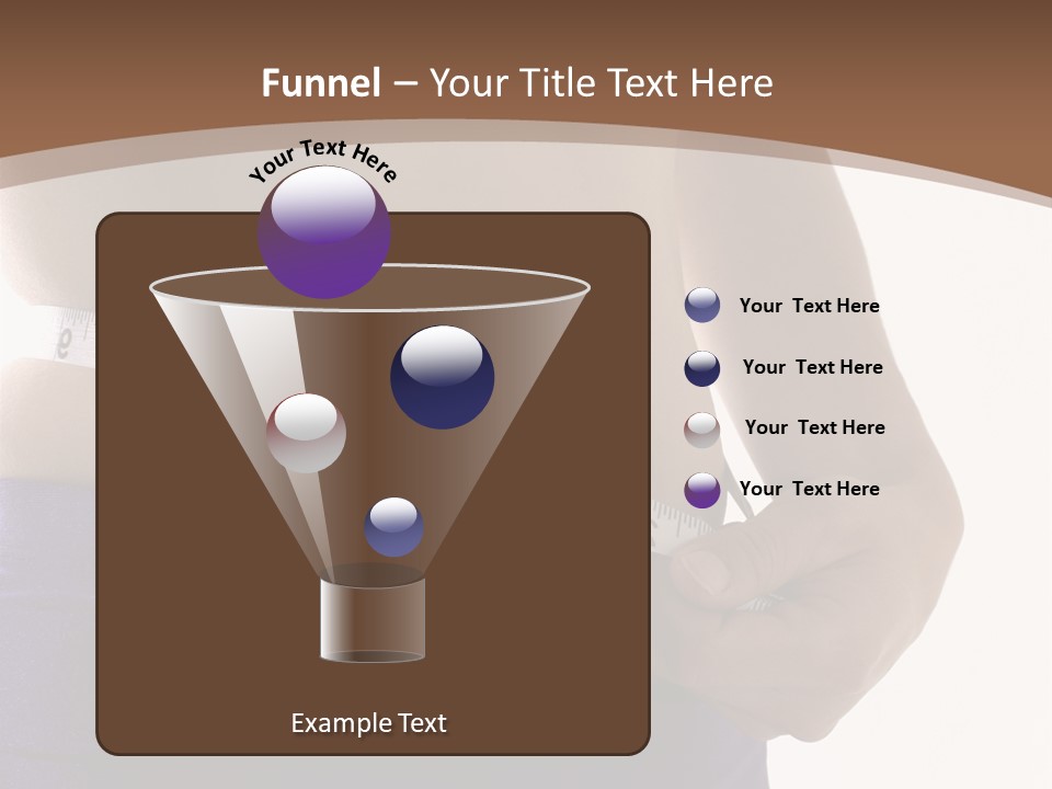 A Woman Measuring Her Waist With A Measuring Tape PowerPoint Template