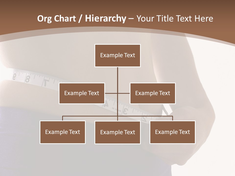 A Woman Measuring Her Waist With A Measuring Tape PowerPoint Template