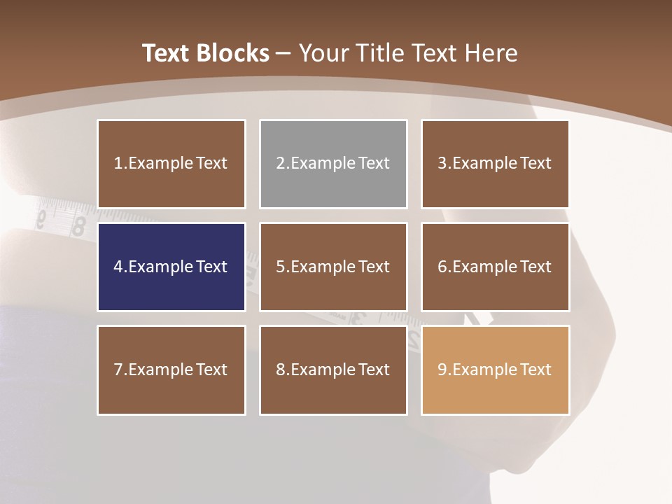 A Woman Measuring Her Waist With A Measuring Tape PowerPoint Template