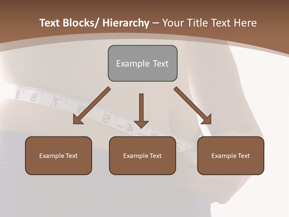 A Woman Measuring Her Waist With A Measuring Tape PowerPoint Template