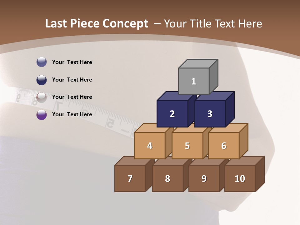 A Woman Measuring Her Waist With A Measuring Tape PowerPoint Template