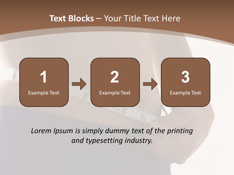 A Woman Measuring Her Waist With A Measuring Tape PowerPoint Template