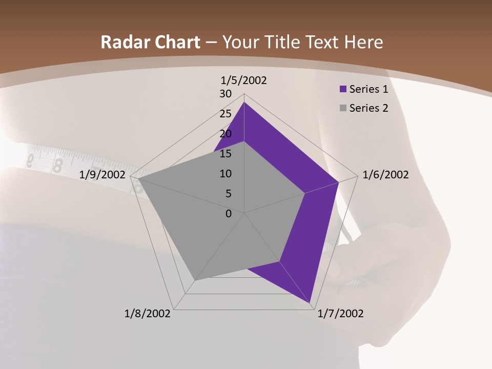 A Woman Measuring Her Waist With A Measuring Tape PowerPoint Template