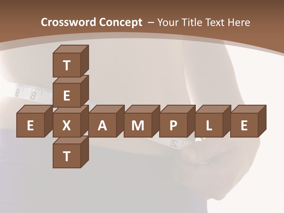 A Woman Measuring Her Waist With A Measuring Tape PowerPoint Template
