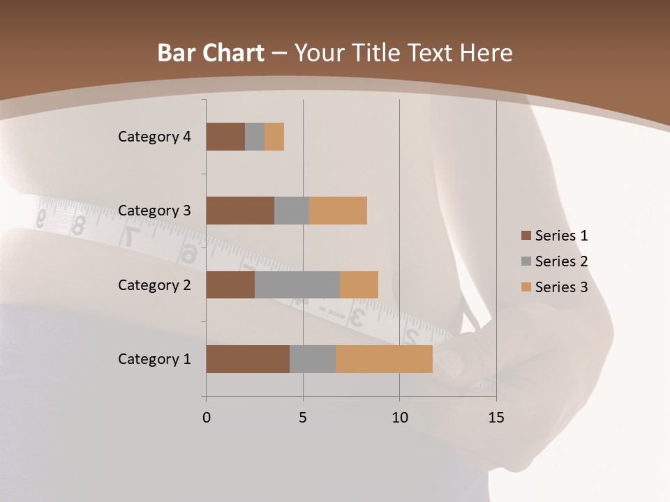 A Woman Measuring Her Waist With A Measuring Tape PowerPoint Template