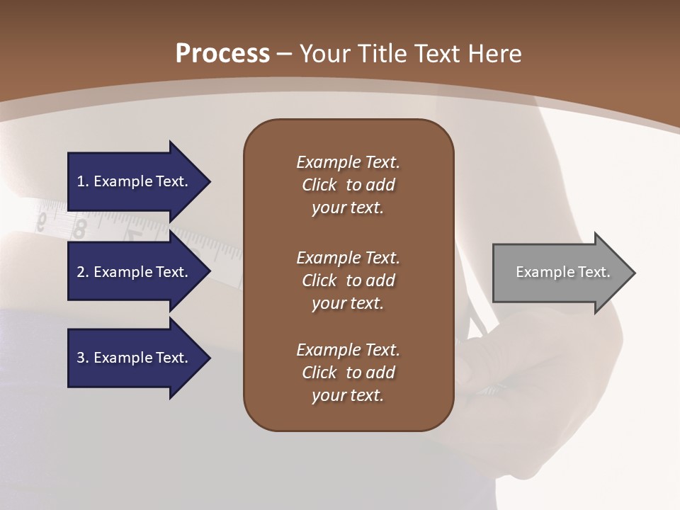 A Woman Measuring Her Waist With A Measuring Tape PowerPoint Template