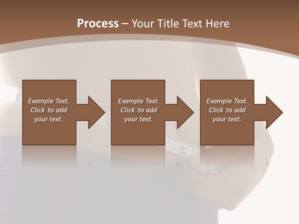 A Woman Measuring Her Waist With A Measuring Tape PowerPoint Template