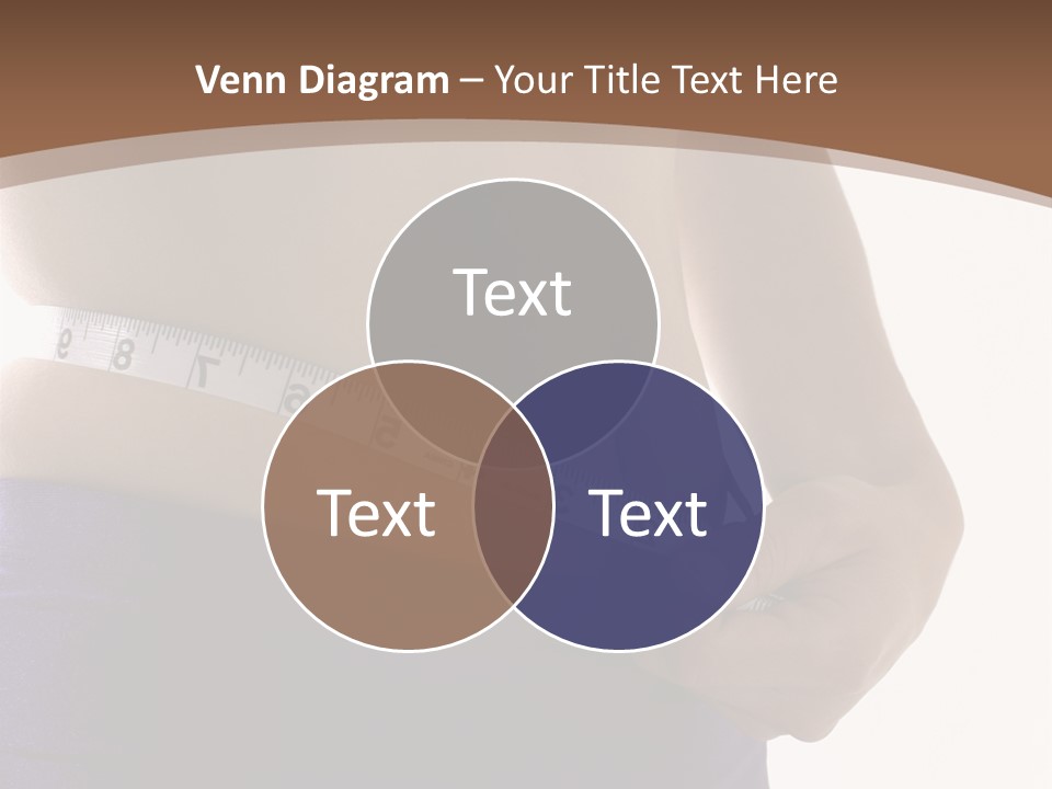 A Woman Measuring Her Waist With A Measuring Tape PowerPoint Template