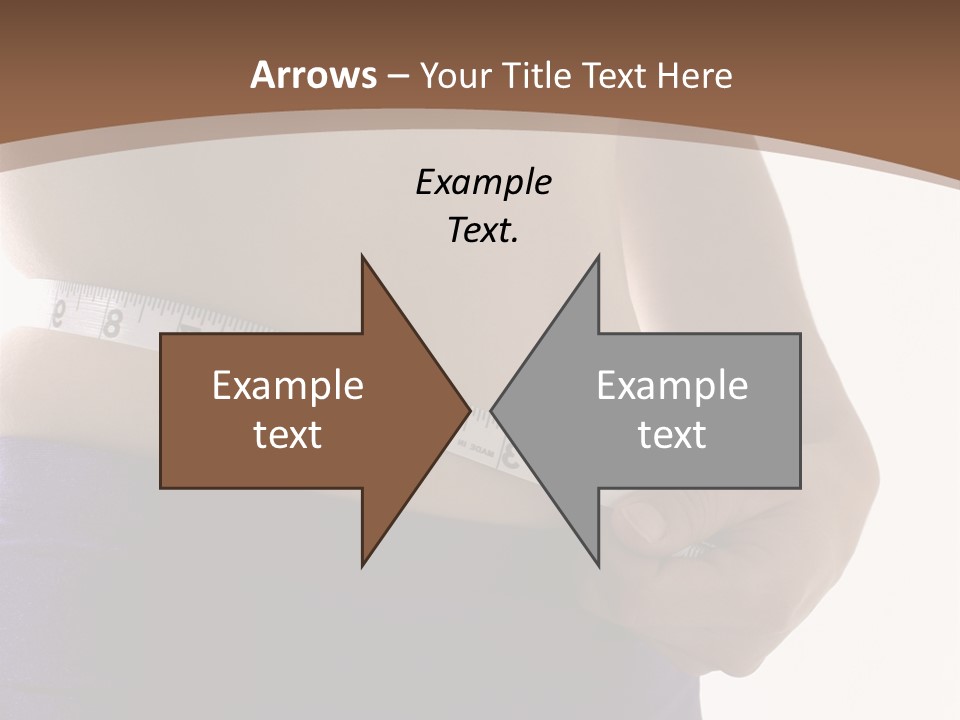A Woman Measuring Her Waist With A Measuring Tape PowerPoint Template
