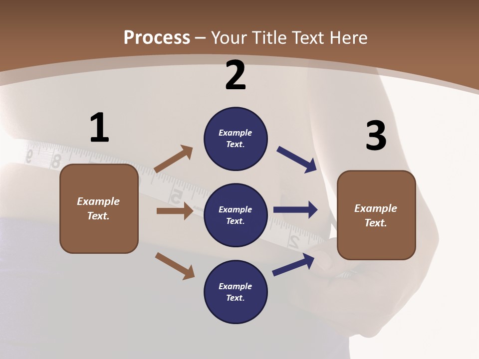 A Woman Measuring Her Waist With A Measuring Tape PowerPoint Template