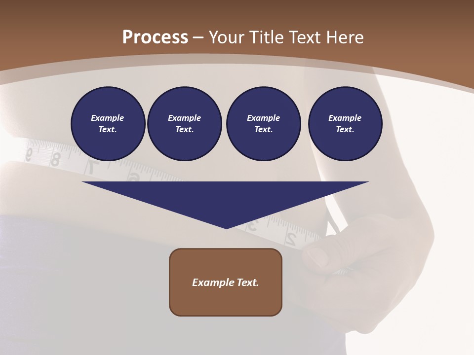 A Woman Measuring Her Waist With A Measuring Tape PowerPoint Template