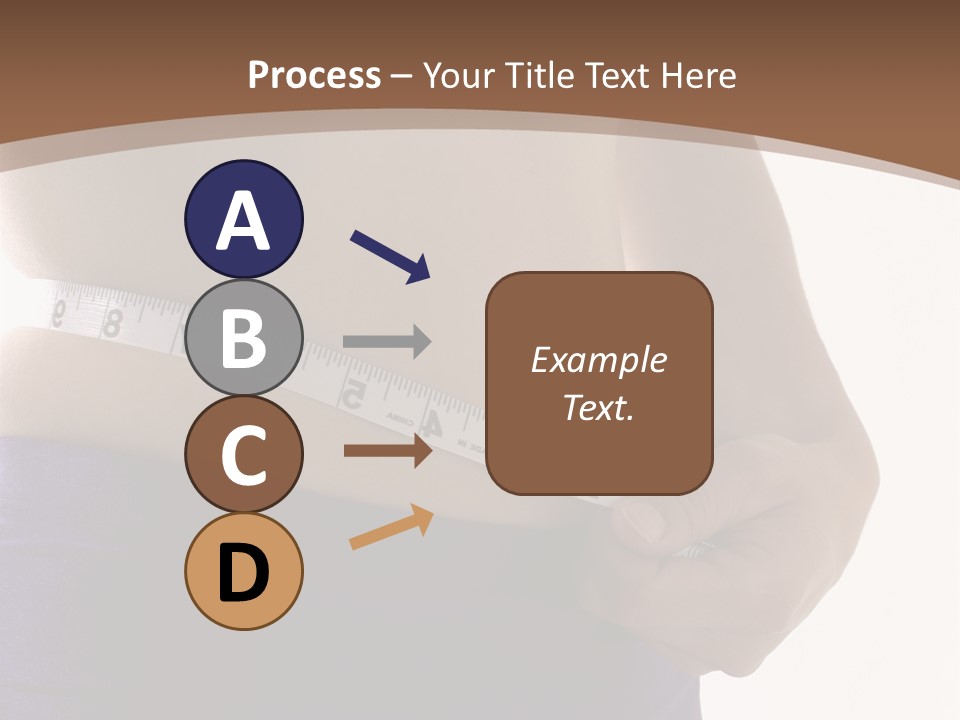 A Woman Measuring Her Waist With A Measuring Tape PowerPoint Template