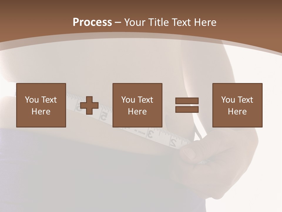 A Woman Measuring Her Waist With A Measuring Tape PowerPoint Template