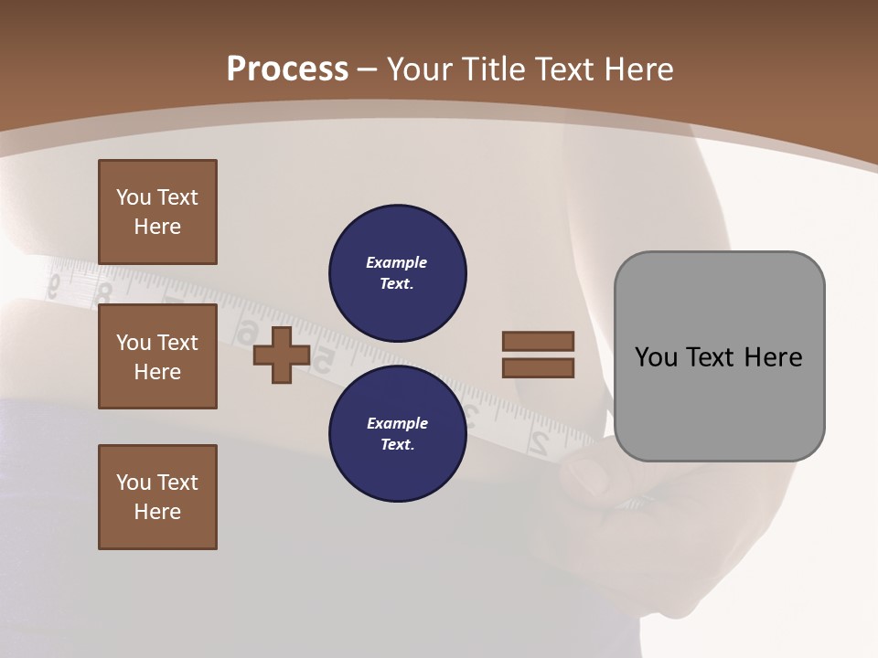 A Woman Measuring Her Waist With A Measuring Tape PowerPoint Template