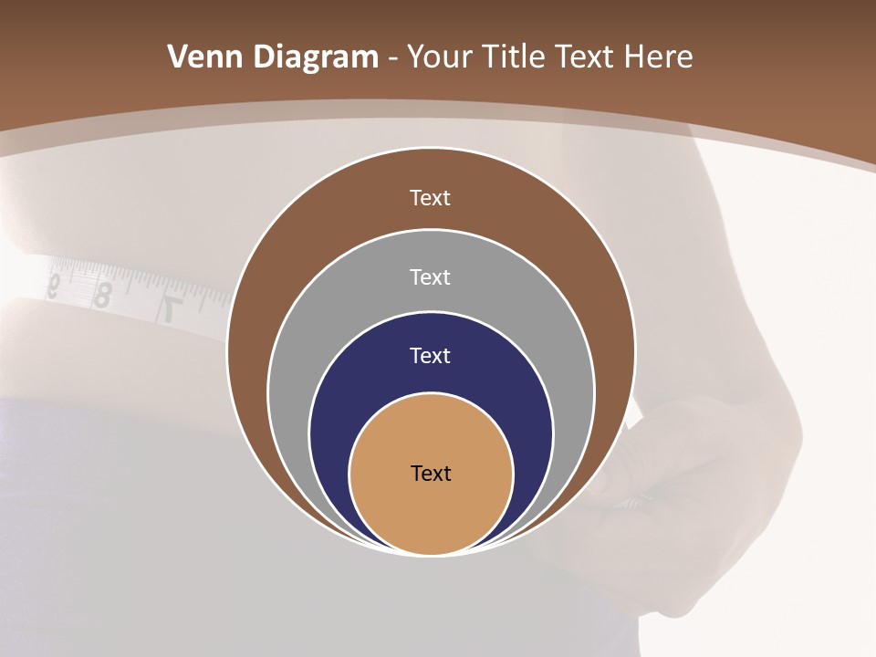 A Woman Measuring Her Waist With A Measuring Tape PowerPoint Template
